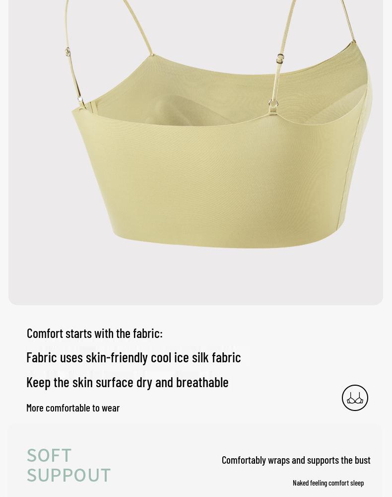 Minimalist Strapless Wire-Free Seamless Bandeau Bra