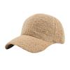 Hat Winter Solid Color M Standard Lamb Wool Baseball Cap Women's Outdoor Warm Leisure Fashion All-match Plush Duckbills Cap
