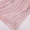 Ethnic Line Rhinestone Long Gauze Malay Headscarf Shiny Scarf