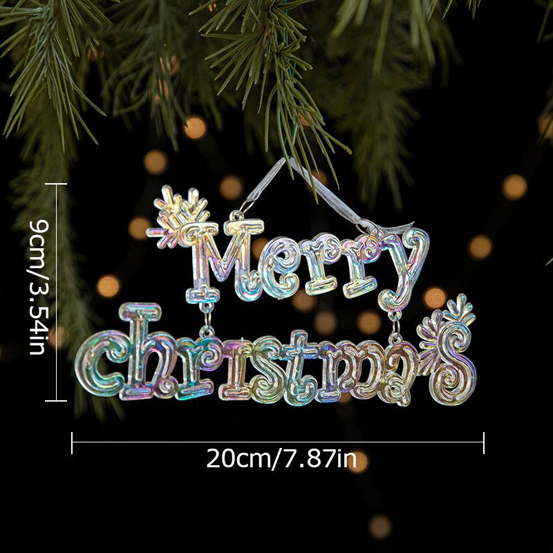 

1PC/2PC/3PC Різдвяна ялинка, підвіски, кришталеві акрилові прикраси, набір прозорих сніжинок, лося