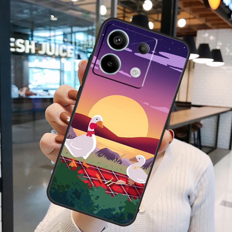 Cartoon Funny Goose Case For Xiaomi Redmi Note 11 9 10 12 13 14 15 Pro Plus Redmi 15 15C 10C 12C 13C 14C Cover