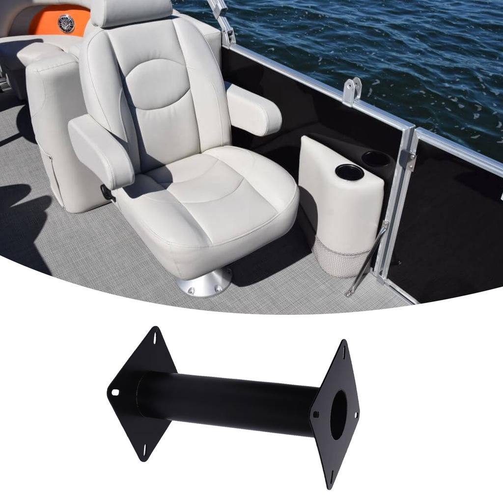 Boat Seat Pedestal 330mm Height Steel Alloy High Stability Universal RV Table Leg Base Mount for Yacht Boat Pontoon Deck