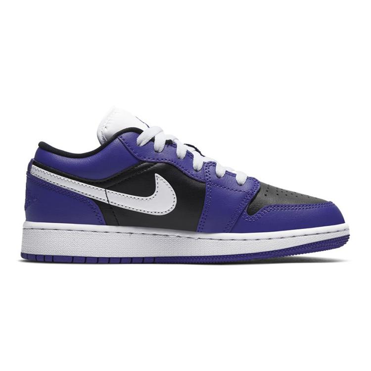 Jordan 1 Low Court Purple Black GS 553560-501