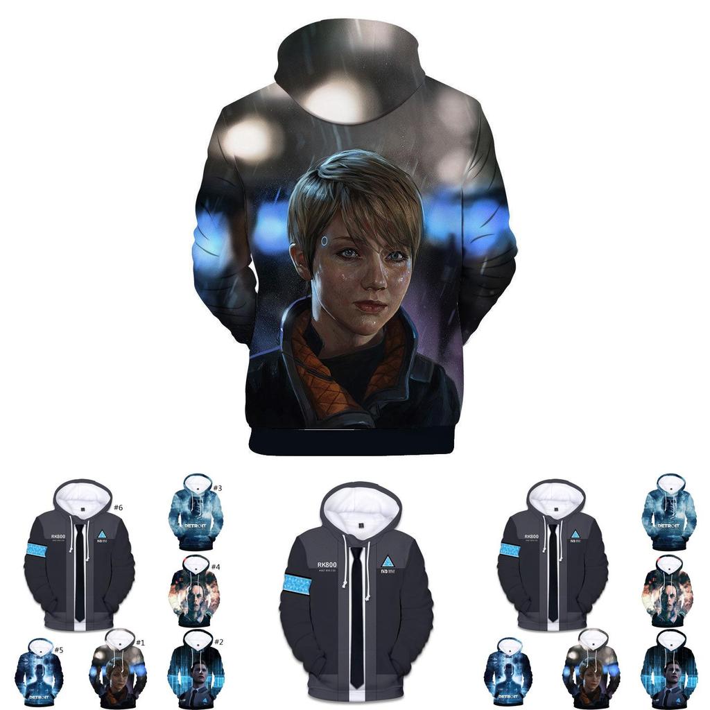 Ultimativer Komfort Detroit Become Human Connor Rk800 Hoodie Für Den Alltag