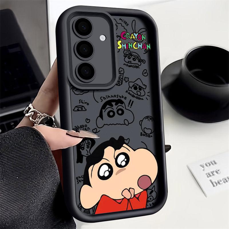 Janpan Anime C-Crayons-Shins-chans S25Ultra Phone Case For Samsung Galaxy S25 S24 S23 Ultra 5G S22 S20 Plus S21 FE S24FE Cover