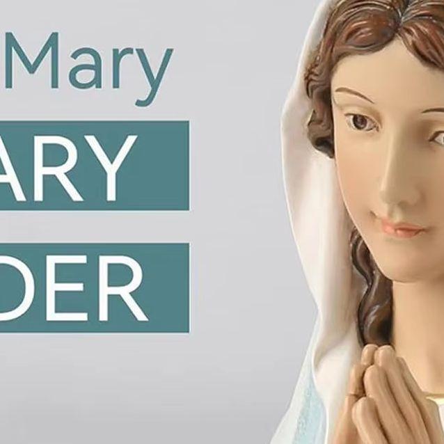 Mother Mary Statue Catholic Virgin Mary statue Virgin Mary bust ornament desktop rosary jewelry stand religious gift for Home CN