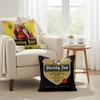 HHERTOG JANS Cushion Cover Natural Linen Organic Fabric DoubleSided Printing Couch Pillow Covers Home Decor