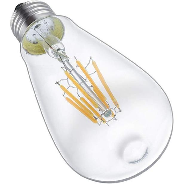 24V ST64 6W Edison LED Filament Bulb Lamp 12V 36V E27 Vintage Antique Retro Edison E27 Led Bulbs Replace 60W Incandescent Light AC/DC12-36V 2-Pack