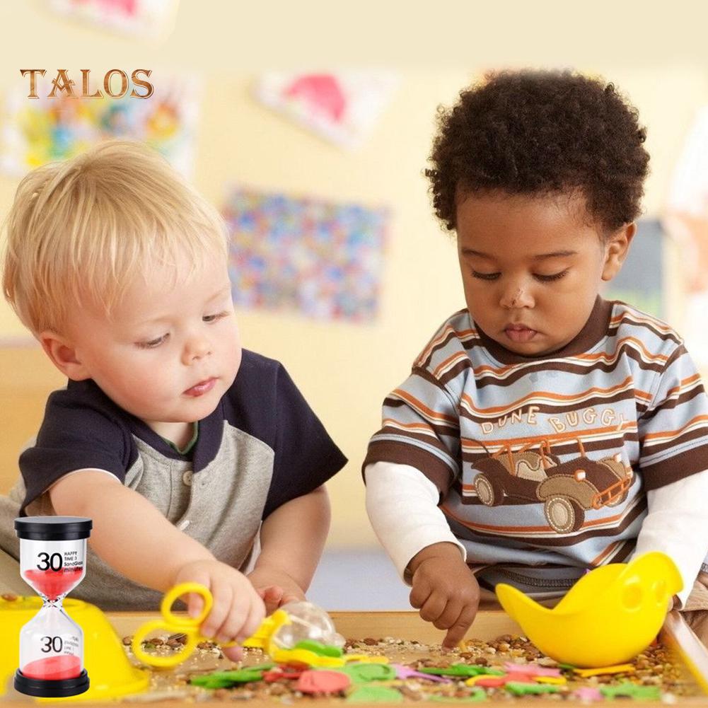 FLH 6 Pcs/Set 1/3/5/10/15/30min Sand Clock Sandglass Hourglass Timer School Kids Game Decor