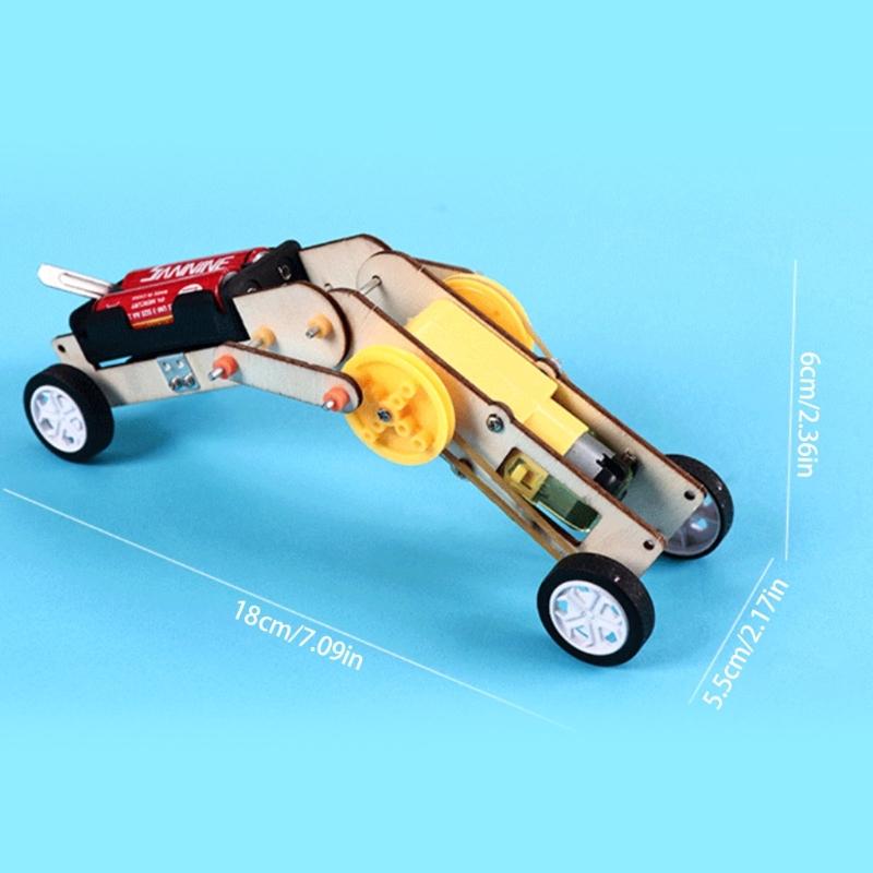 Wood Worm Robot Toy Wood Puzzle Assemble Toy Child Science Educational Toy Physics Experiment Set for Kid 7-14