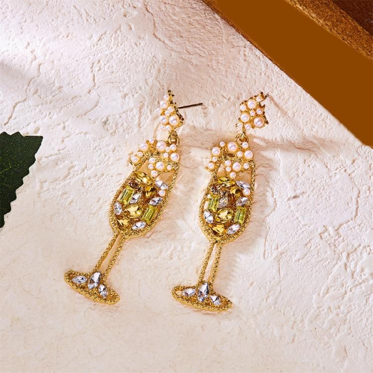 Lovely Lemon Shaped Cocktail Earrings Craft Of Sturdy Alloy For A Fun Flirty Look