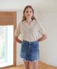 Die Bot #3336 Medium Blue Vintage Denim Skirt
