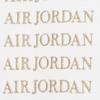 Air Jordan Embroidered Gold Logo Casual T-Shirt Men Tops White AT8873-100