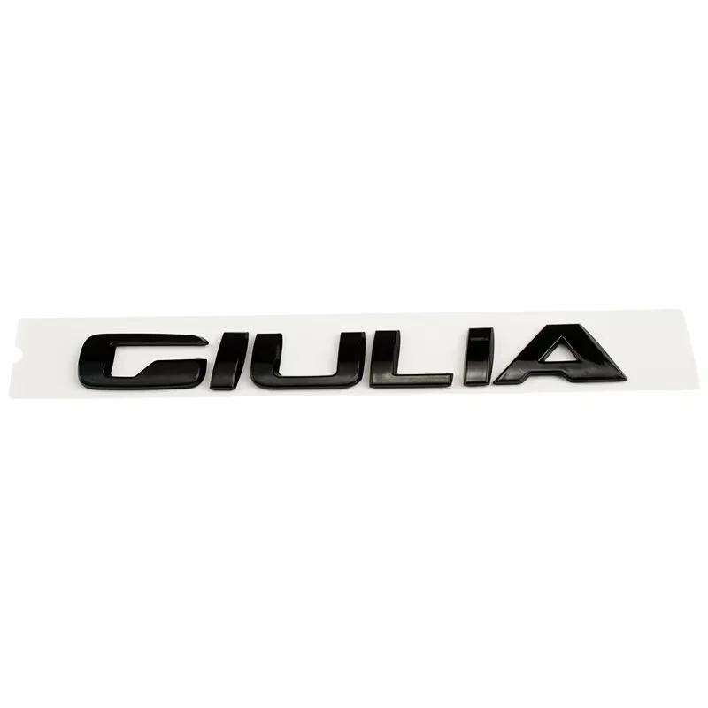 QSGJL1 ABS Car Rear Trunk Badge Sticker for Alfa Romeo GIULIA STELVIO Veloce Ti Logo 147 156 159 SPORT Side Decal Letter Emblem