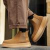 Martin boots winter new British Chelsea boots non-slip thick-soled high-top short boots