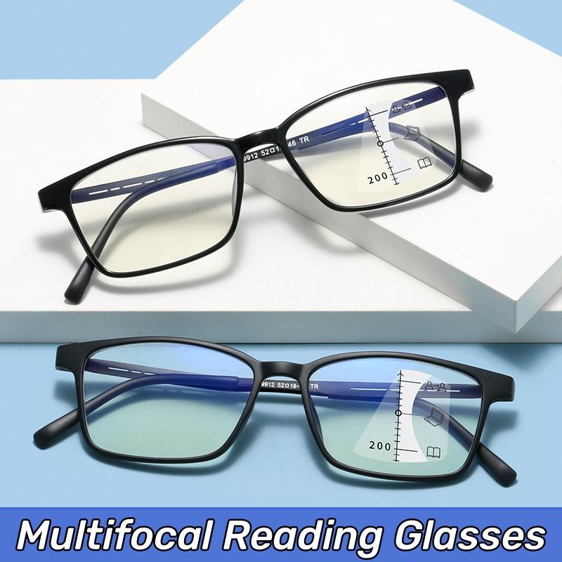 

Fashion Fashion Anti-blue Multifocal Far Near Sight Eyeglasses Luxury Business Progressive Presbyopia Glasses Optical Reading Eyewear
