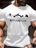 Unisex Oversized Gym T Shirt Barbell NO PAIN NO GAIN Graphic Tees Fitness Workout Streetwear Short Sleeve Casual Sport Tops Unisex