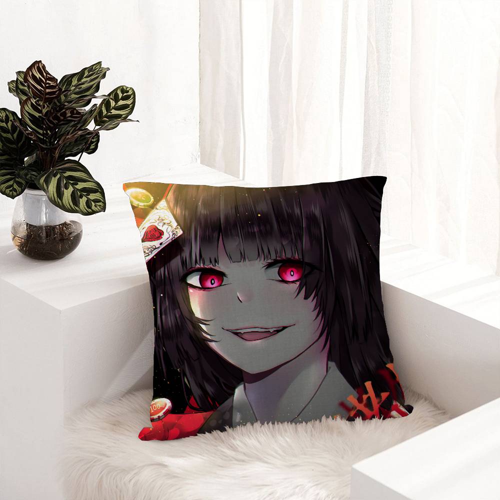 Japanese Manga Kakegurui Pillow Gift Home Office Decoration Bedroom Sofa Car Cushion Cover Case 45X45