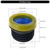 Toilet Bowl Gasket Flange Rings Toilet Spill Sealing Rings Floor Outlet Drain Pipe Flange Rings Easy Installation