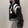 Autumn Cropped Bomber Jacket Women Vintage Korean Fashion Oversize Gothic Style Baseball Short Jackets Kpop Chic Streetwear