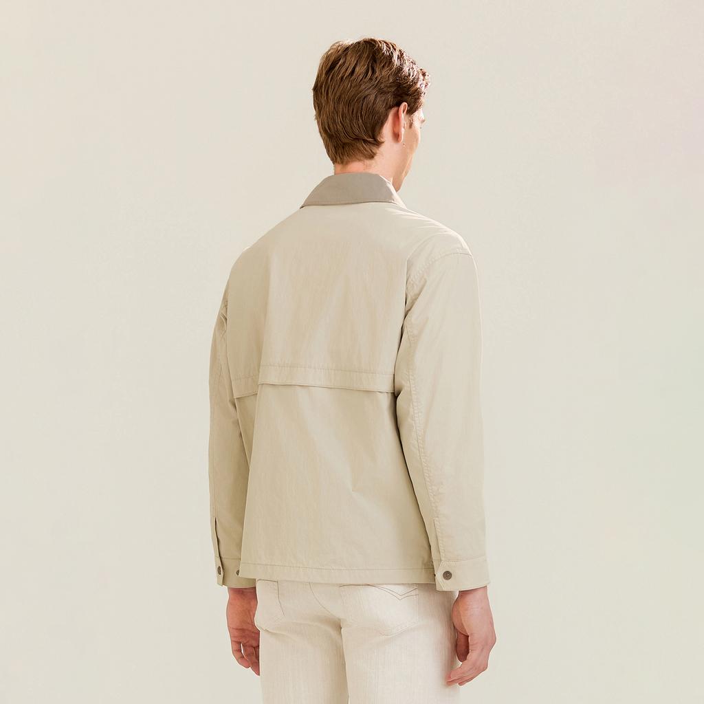 Ferraromilano Garment-Washed Field Jacket L/Beige (Am0Goav15151)