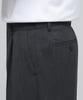 MUSINSA STANDARD Lightweight Loose Tapered Hidden Banding Crop Slacks [Charcoal Gray]