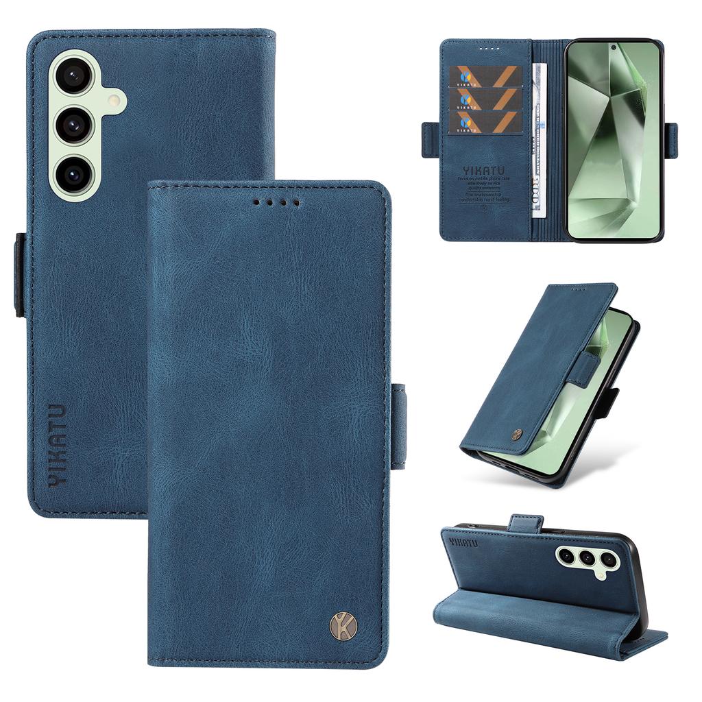 For Samsung Galaxy S24 FE Case Skin-Touch Wallet Leather Phone Cover