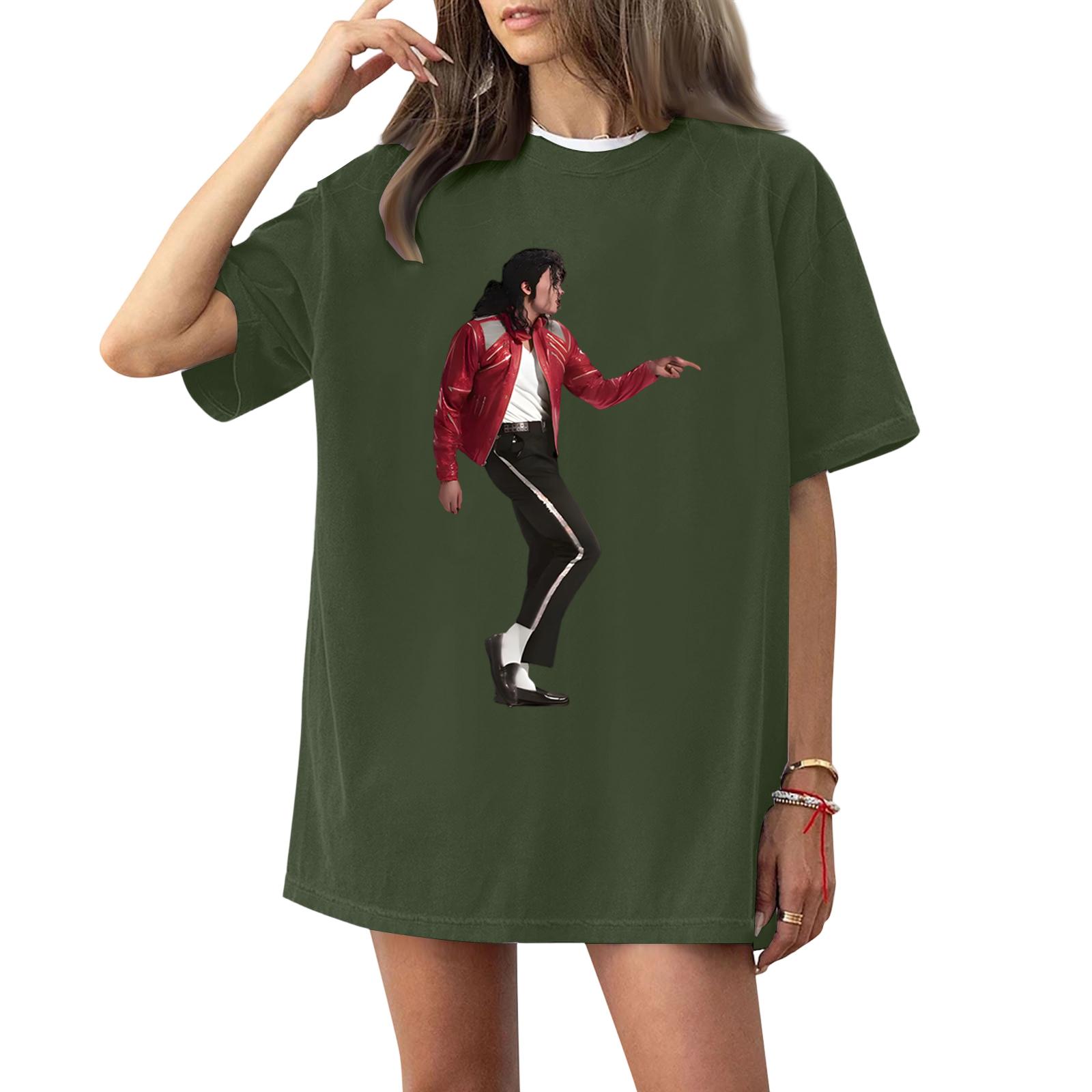 Women s Fashionable Casual Short Sleeved Printed T-Shirt Round Neck Top S