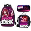 Friday Night Funkin Backpack, Three Pack Set, Pencil Case, Friday Night Funkin Backpack