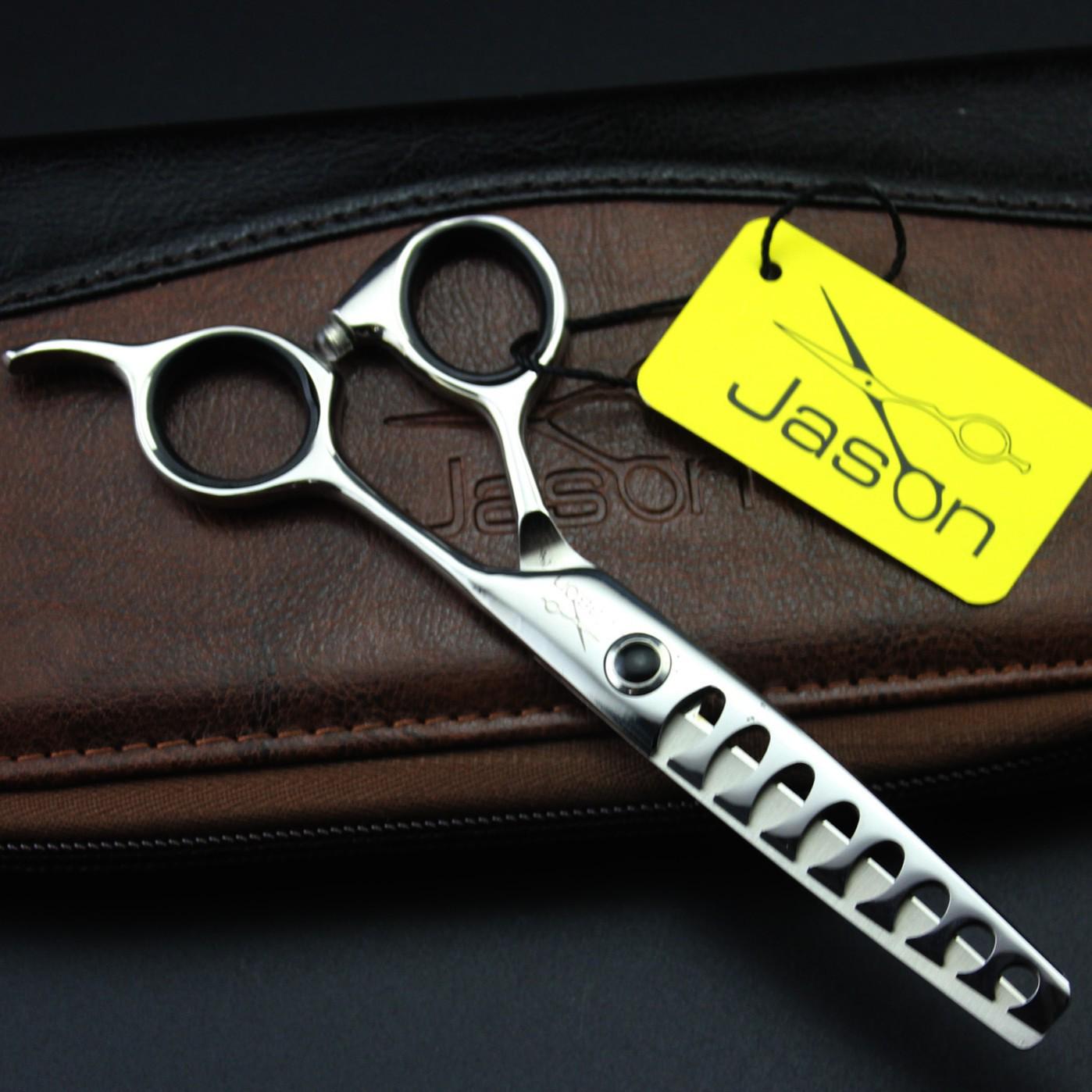 JASON 6 8-Tooth Personalized Barber Scissors Hairdressing Shears 18-tooth