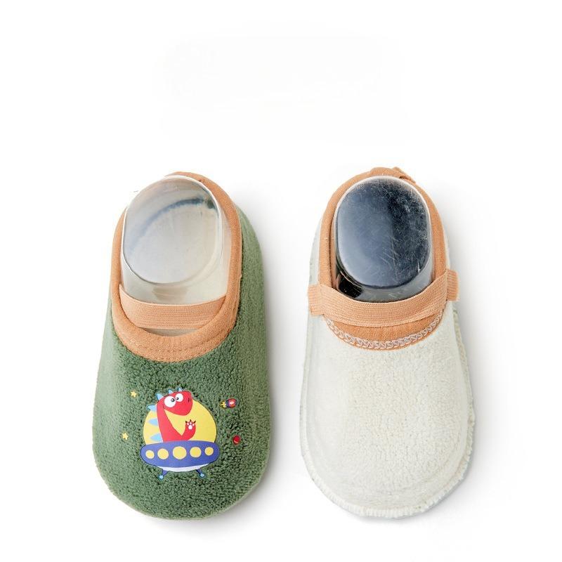 BabyThick Floor Socks for Children In Autumn and Winter Anti-slip and Cool In Winter Newborn Indoor Walking Shoes with Non-slip Soft Soles Sock Cover