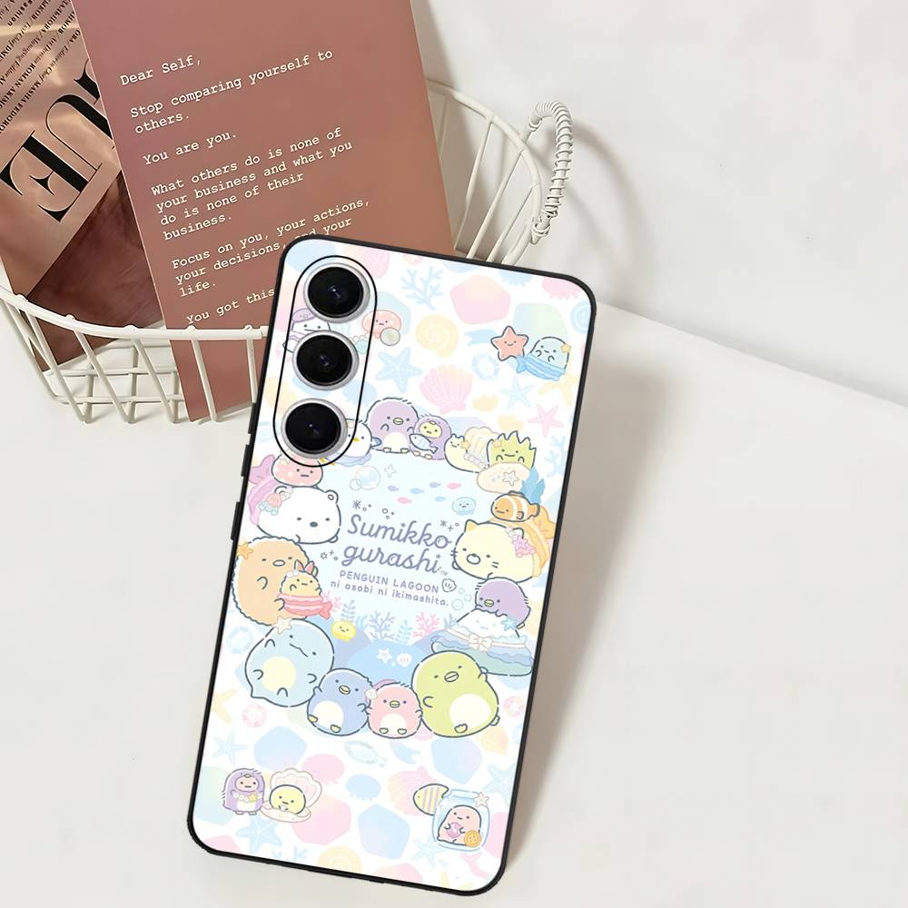 Anime S-Sumikko Gurashi Phone Case For Samsung S 24 Fe 25 Ultra Plus 20 Lite 21 30 22 23 24 22 Ultra 5G Fundas