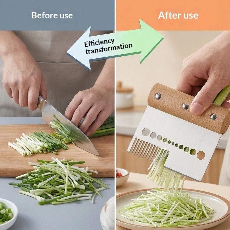 Stainless Steel Scallion Shredder Multifunctional Vegetable Cutter Sharp Grater Slicer Kitchen Tools