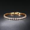 4mm Cubic Zirconia Tennis Armband Iced Out Ketting Armbanden Voor Vrouwen Mannen Goud Zilver Kleur Mannen Armband CZ Ketting Homme Sieraden