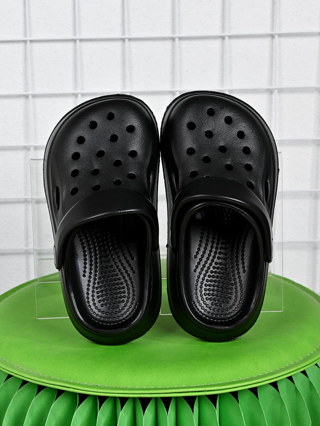 

New Children s Summer Slippers Shoes Garden Shoes EVA Anti-slip Soft Bottom Shoes Solid Color Breathable Home Indoor Slippers 30