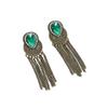 European Retro Long Tassel Rhinestone Drop Earrings, Bohemian Ethnic Style