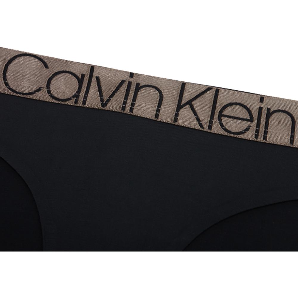 Calvin Klein Shiny Gravity Band Ultra-Fine Fabric Series Bikini Underwear Women underwear Black QF6257AD-UB1