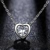 Classic Heart-Shaped Eight Hearts and Arrows Zircon Necklace for Women - Japanese and Korean Style Jewelry