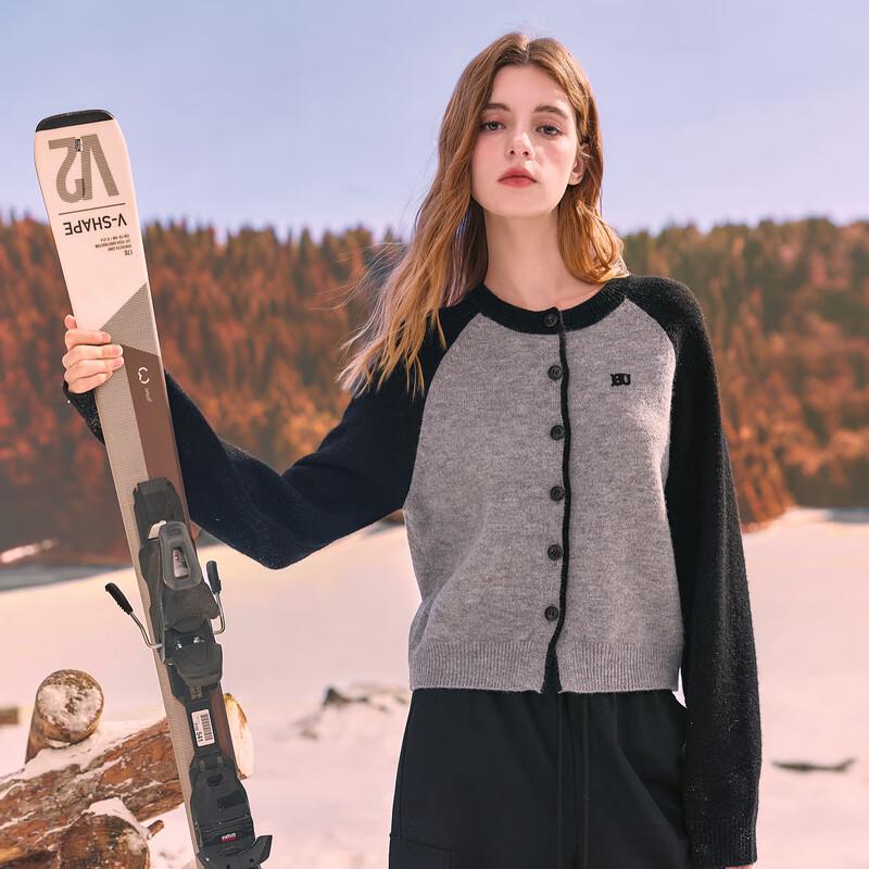 

Sancai Women s 2025 Winter Loose Round Neck Raglan Knit Cardigan