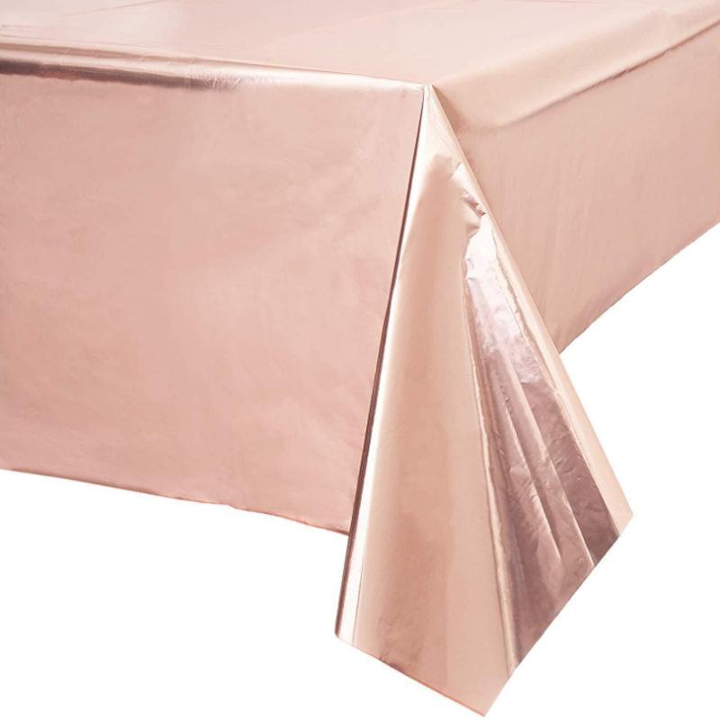 Rose Gold Rose Gold Balloon Set 2M Rain Silk Tablecloth Birthday Party Supplies Birthday Confetti Sequins