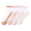 5 Pairs Spring and Summer Thin Fashion Breathable Color Cotton Crystal Socks Women's Stockings Short Stockings Women's Mid-tube Socks