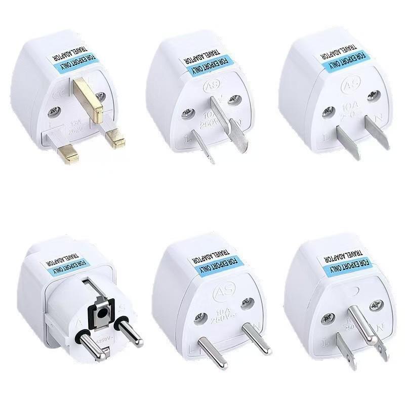 Universal International Travel Plug Adapter Multifunction Au Uk Us To Eu Type E/F France Spain Ac Electrical Socket