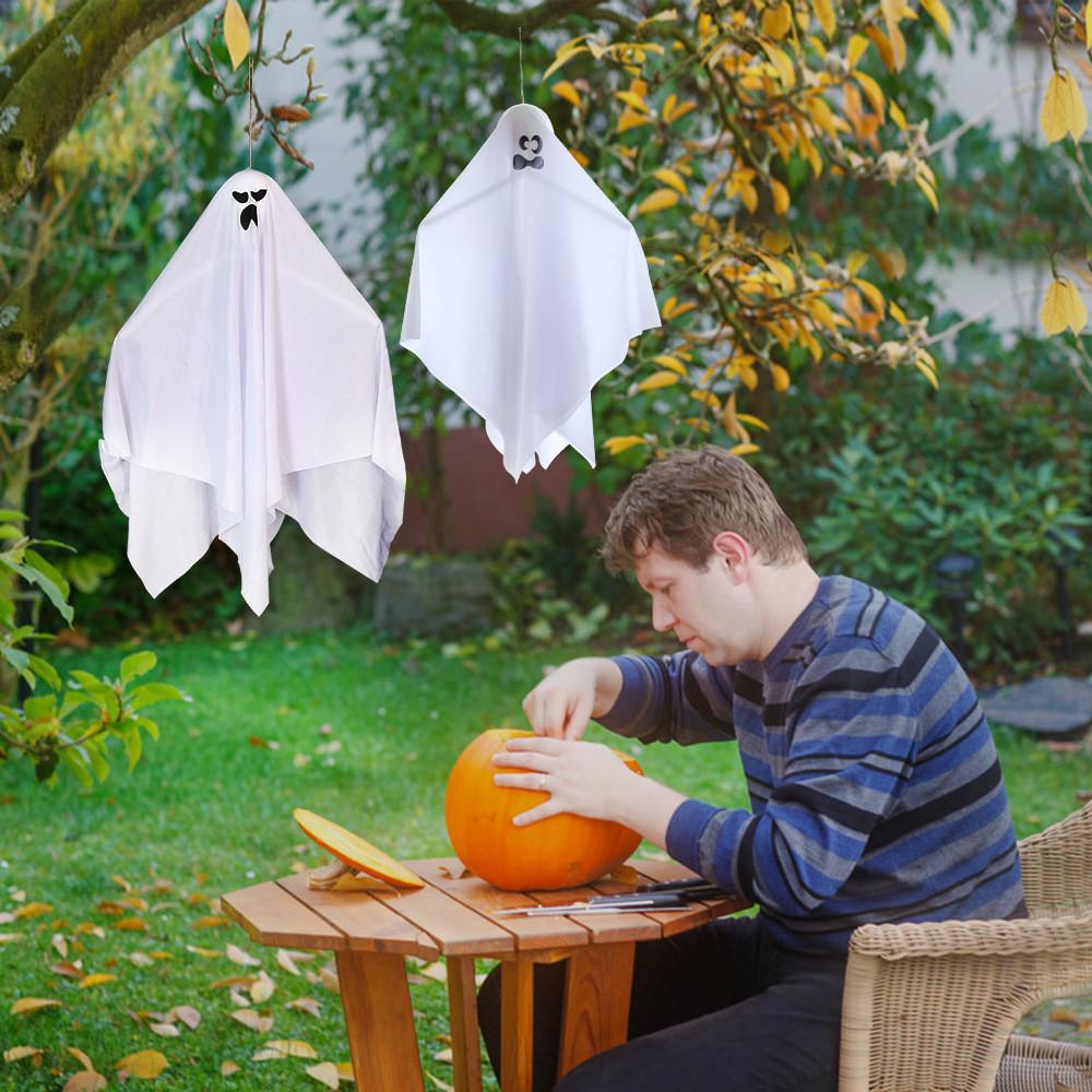 Fabric Creative Ghost Hanging Ornaments For Halloween Haunted House Party Decoration