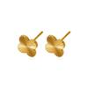 ins Stylish Simple Clover Titanium Steel Stud Earrings Light Luxury Premium 111 Stainless Steel Earrings 18k Gold Earrings