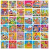 6/12pcs DIY Mosaic Painting Kit Vibrant 3D EVA Foam Stickers Craft Cartoon Animals Vehicles Create Wall Art Home Decor JXB