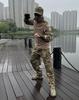 CrossG2 Men's Frog Camouflage Tactical Work Pants - Wear-resistant, Breathable Outdoor Training Military Fan Long Pants