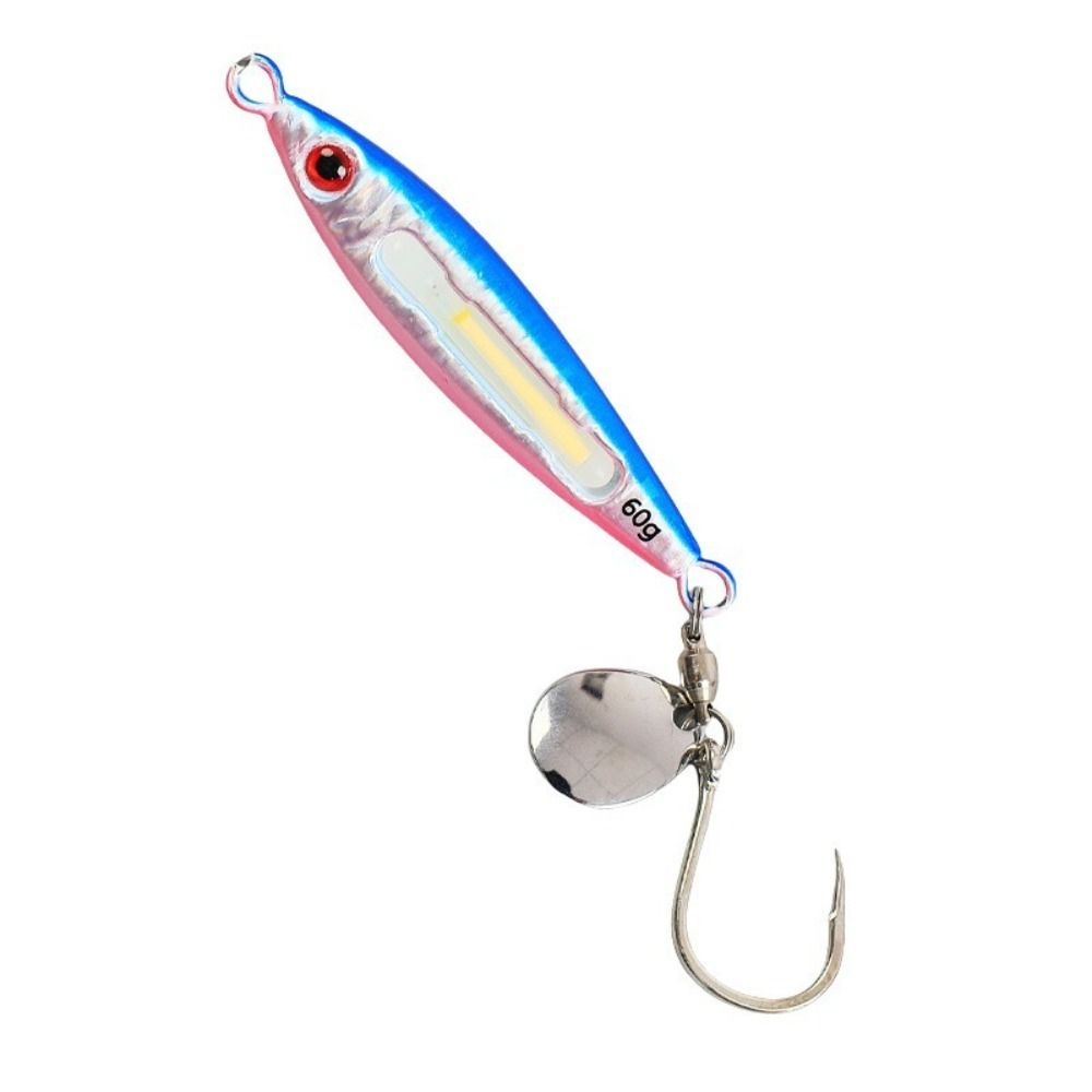 Glow In Dark Slow Pitch Jig Fast Jig Fishing Lure Tackle Durable Metal Jig Lure  Boat Fishing