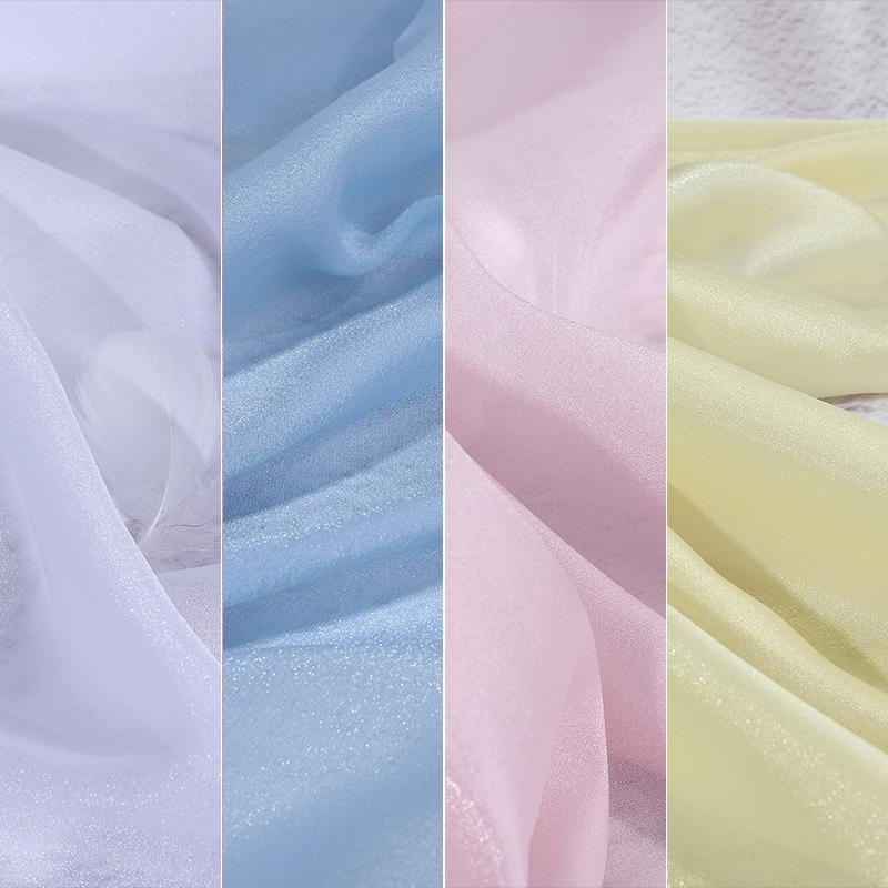 Wide 150cm Translucent Chiffon Tulle Fabric Material for Skirt Decoration Stage Performance Costumes DIY Sewing Handmade Fabric