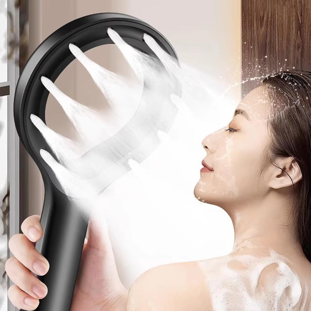 Soffione Doccia a Getto Singolo Spa Alta Pressione Massaggio Pannello Grande Booster Miscelatore Accessori Rubinetteria Bagno Strumenti per il Bagno