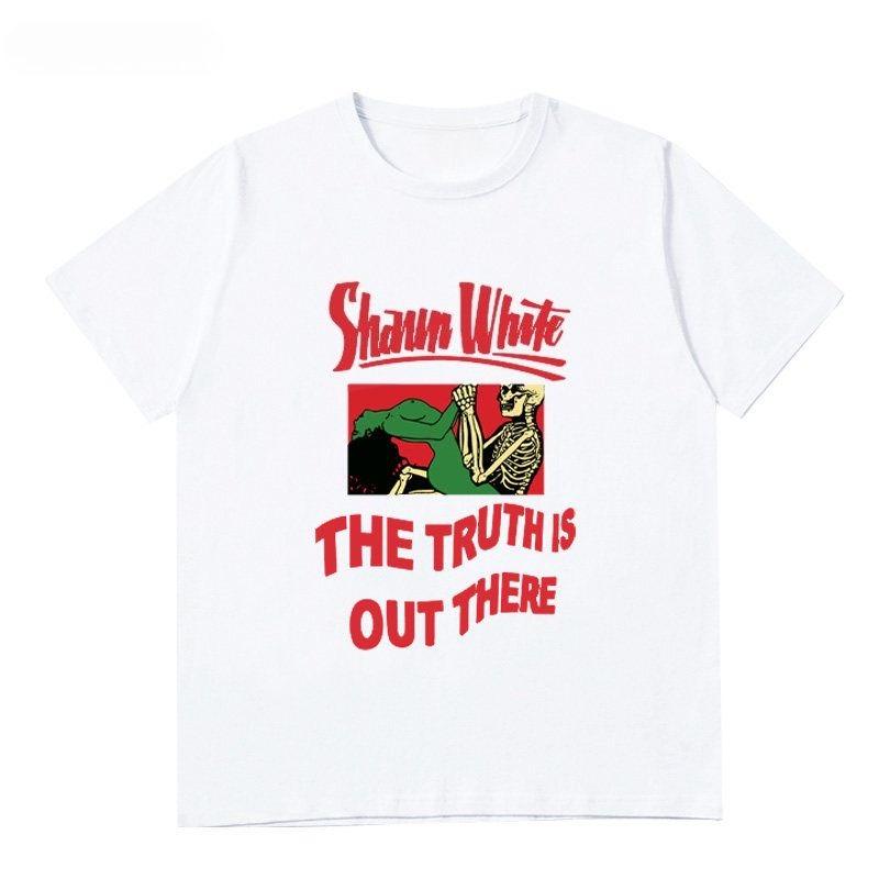 On Ins Trendy European and American Style T-shirts Popular for Men Super Popular Cec Couples on Ins Ordinary Short-sleeved Vinta